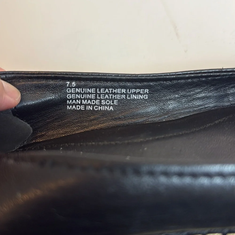 Brooks‎ Brothers Black Leather Espadrilles Size 7.5